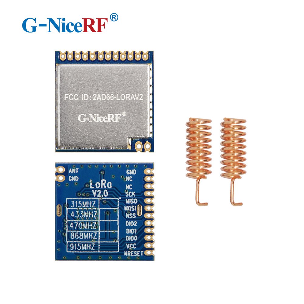2pcs/lot High Sensitivity (-139 dBm) And 4km Long Distance 915MHz LoRa1276 Wireless Transceiver Module