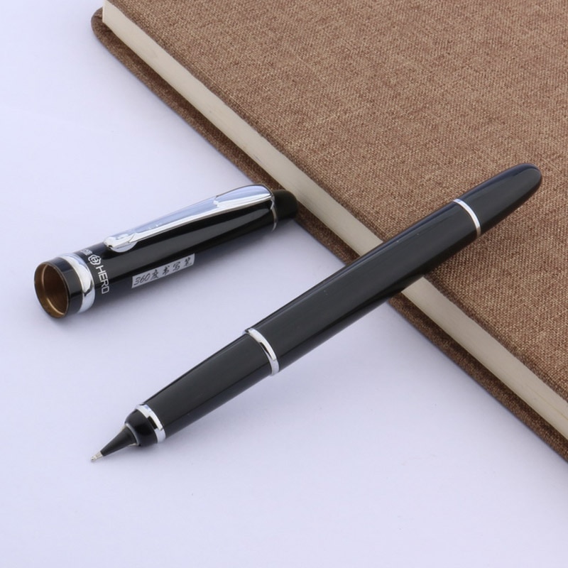 360 NIB Writing Fountain Pen Degree Rotation Medium Nib Stationery Student Office school supplies