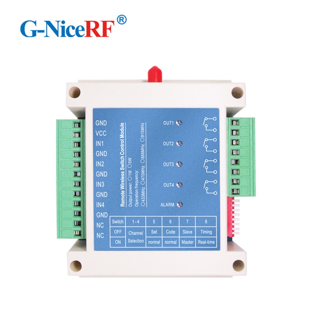 FREE SHIPPING -2PCS SK109 1.5W 4KM 433MHz Four Channel Wireless Switch Controller Remote Control Switch Module