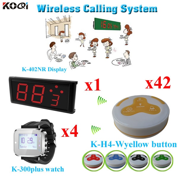 Wireless Waiter Calling System for Restaurant Equipment to hospital button