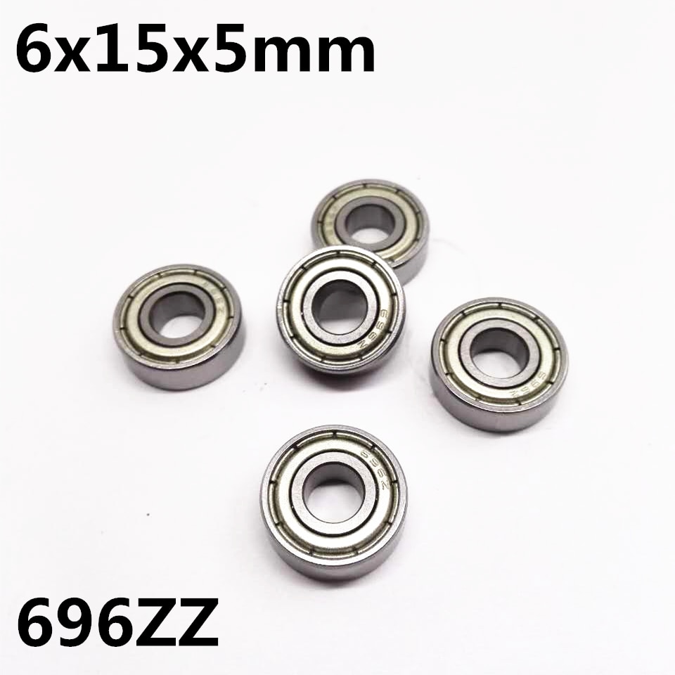50Pcs 696ZZ R-1560ZZ 6x15x5 mm Deep groove ball bearing Miniature bearing High quality High speed Advanced 696Z