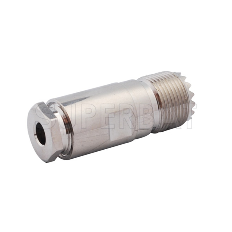 Superbat 10pcs UHF Clamp Female RF Coaxial Connector for RG58, RG400,RG142,LMR195 Cable