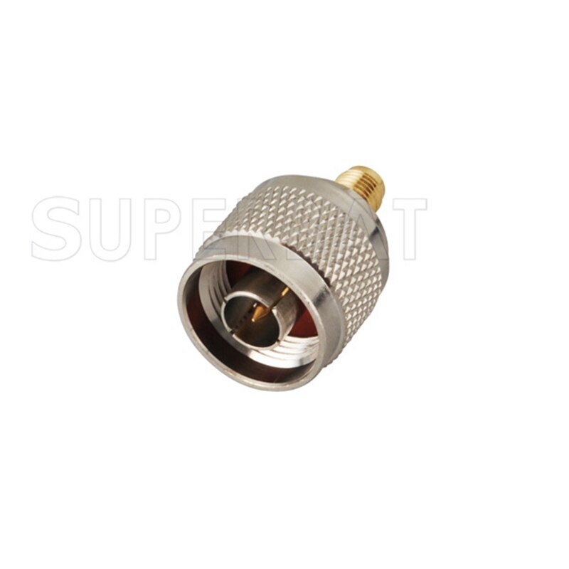 Superbat 5pcs SMA-N Adapter SMA Female to N Male Straight RF Coaxial Connector