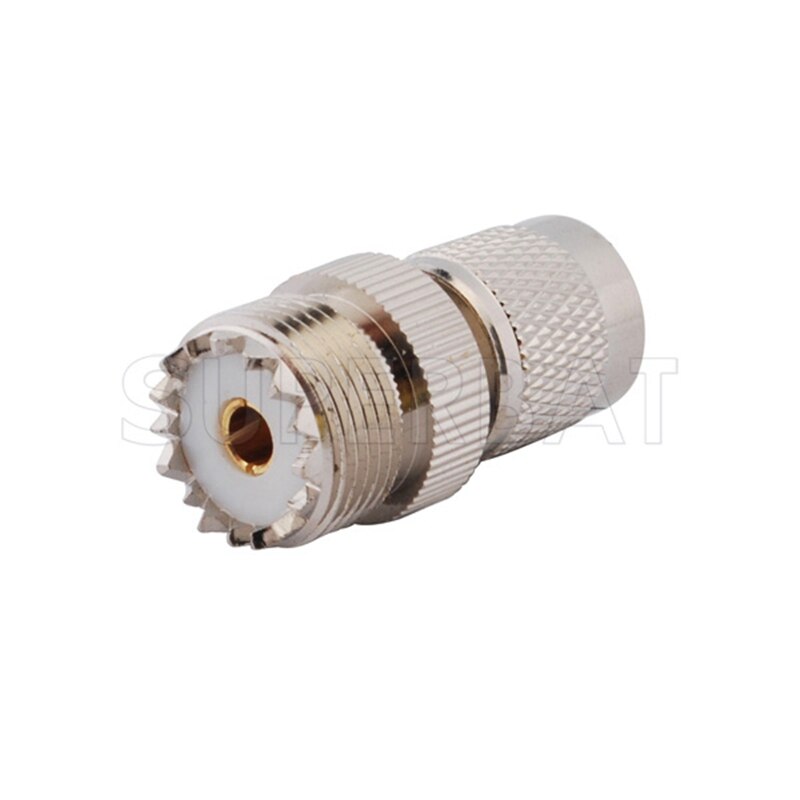 Superbat 5pcs TNC-UHF Adapter TNC Male to UHF Female Straight RF Coaxial Connector