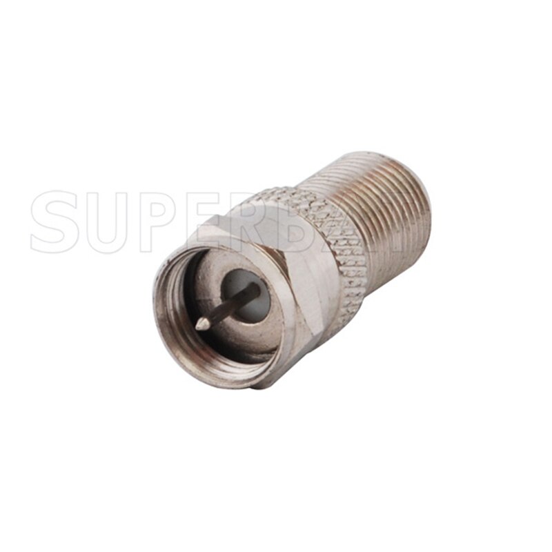 Superbat 5pcs F Adapter F Male to Female Straight RF Coaxial Connector