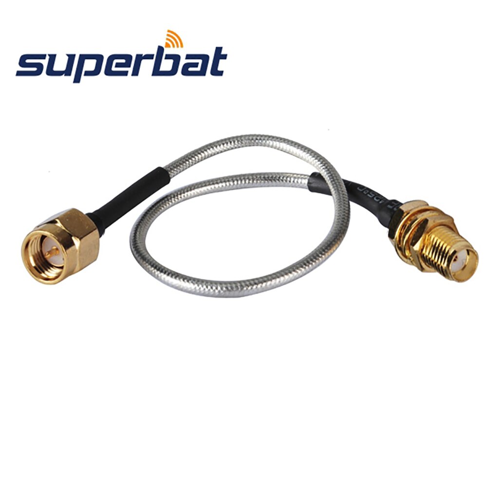 Superbat SMA BulkHead Female to Straight Male Pigtail Cable RG405 10cm Antenna Feeder Cable Assembly
