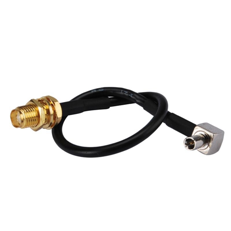 Superbat Pigtail Cable SMA Female Bulkhead to TS-9 Male Right Angle RG174 10cm