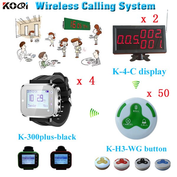 433mhz Cafe calling bell call center service bell watch pager call waiter system wireless panic button emergency calling system