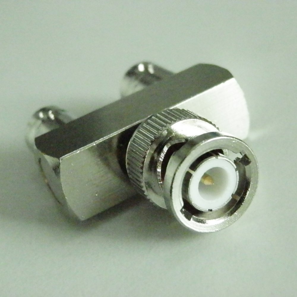 3 way Y triple BNC male to female Jack Plug T RF adapter Coaxial Cable connector converter