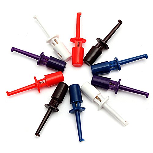 80pcs mini PLASTIC Multimeter Lead Wire Kit Test Hook Clip Connector