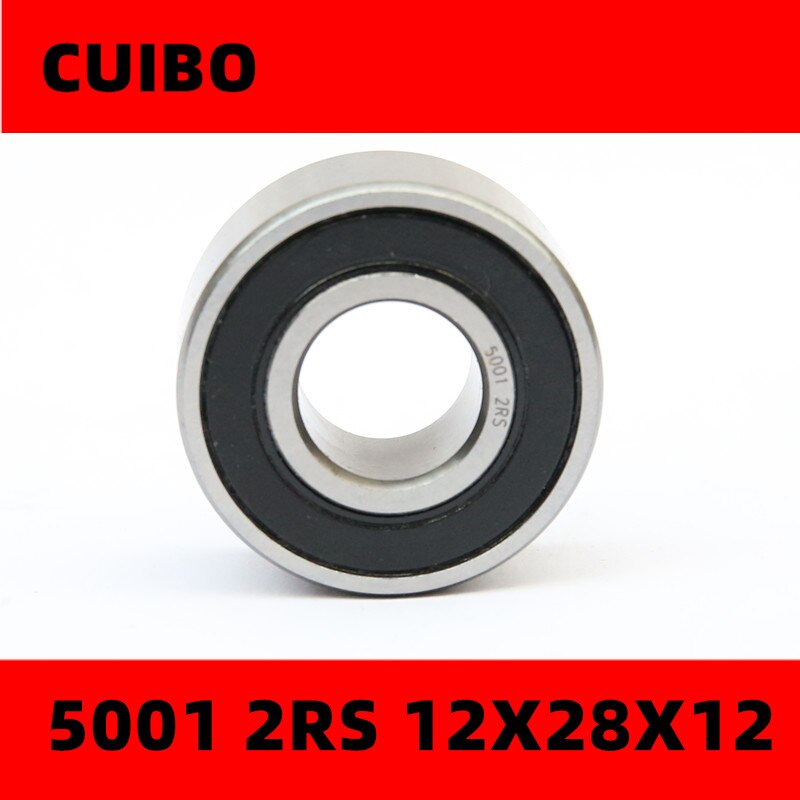 3001 double row angular contact ball bearings 5001 2RS 3001 2RS size:12X28X12mm