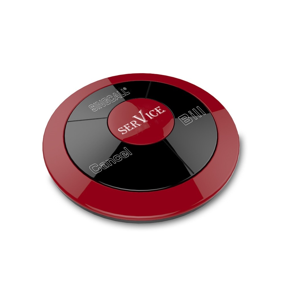 SINGCALL Calling Pager,Multi-Buttons with 3 Options, Service, Bill, Cancel, Three Keys Restaurant Button APE330