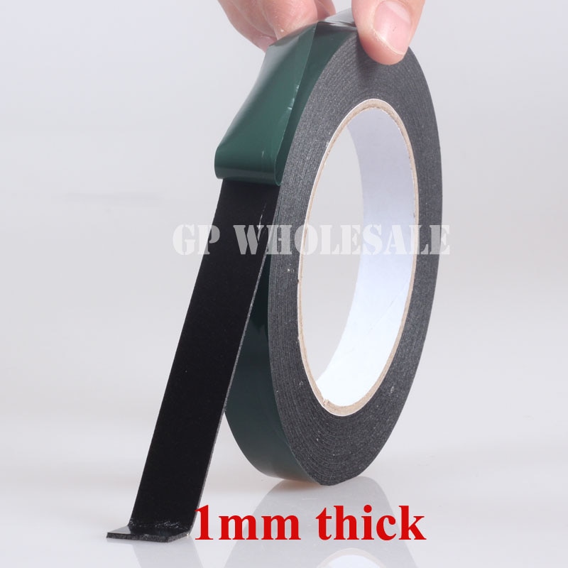 (1mm thick) 9mm wide, 5 meters Long, Double Sided Adhesive Foam Sponge Sealing Tape