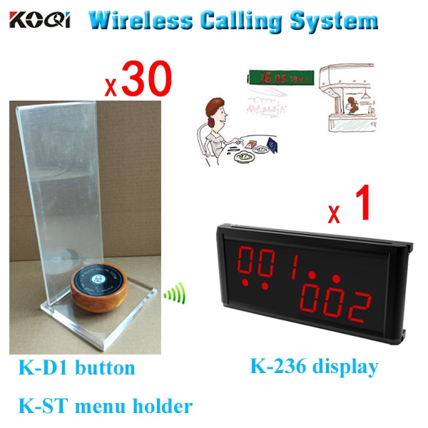 Waiter buzzer call system K-236 + K-D1 + K-ST