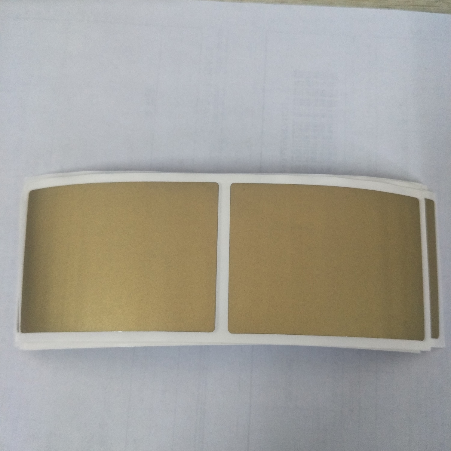 Scratch Off Sticker 50x70mm GOLD Color Blank For Postcard Cover Stationery Message Wedding Game Sticker