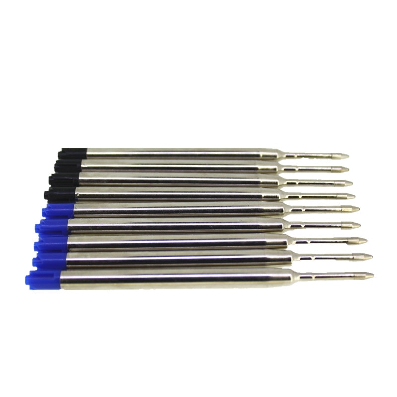 Wholesale 10pcs/Set Ballpoint Pen Refill Smooth Fine 0.7mm Medium Filling Parts For Child Students School Office Writing Tools