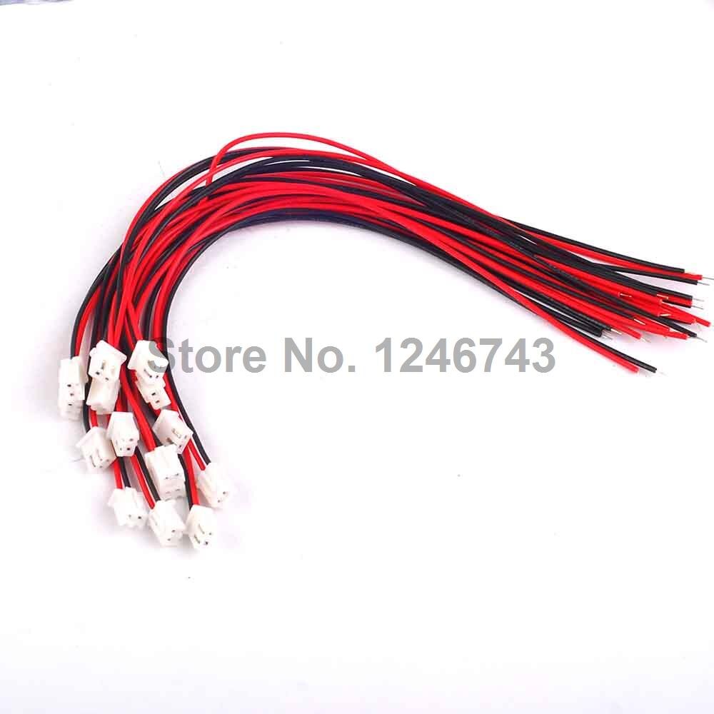 5PCS 24AWG JST XH2.54-2Pin Connector Plug Wire Cable 20cm Length