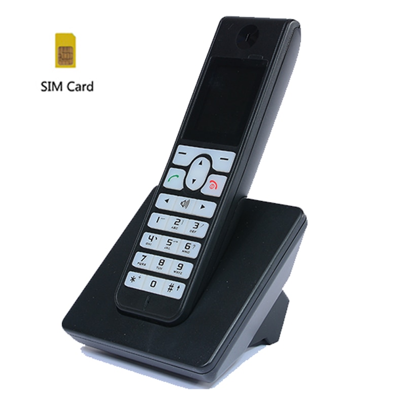 Cordless Phone GSM 850/900/1800/1900GHz SIM Card Wireless Telephone With SMS Backlight Colorful Screen Fixed Telephone For Home