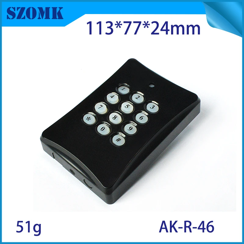 1Piece 113*77*24mm szomk electronics RFID plastic enclosure project box silicagel keypad access control instrument enclosure