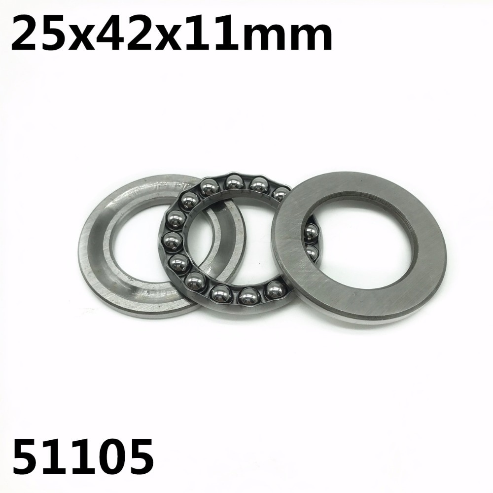 2Pcs 51105 25x42x11 mm Axial Thrust Ball Bearings 8105 High quality