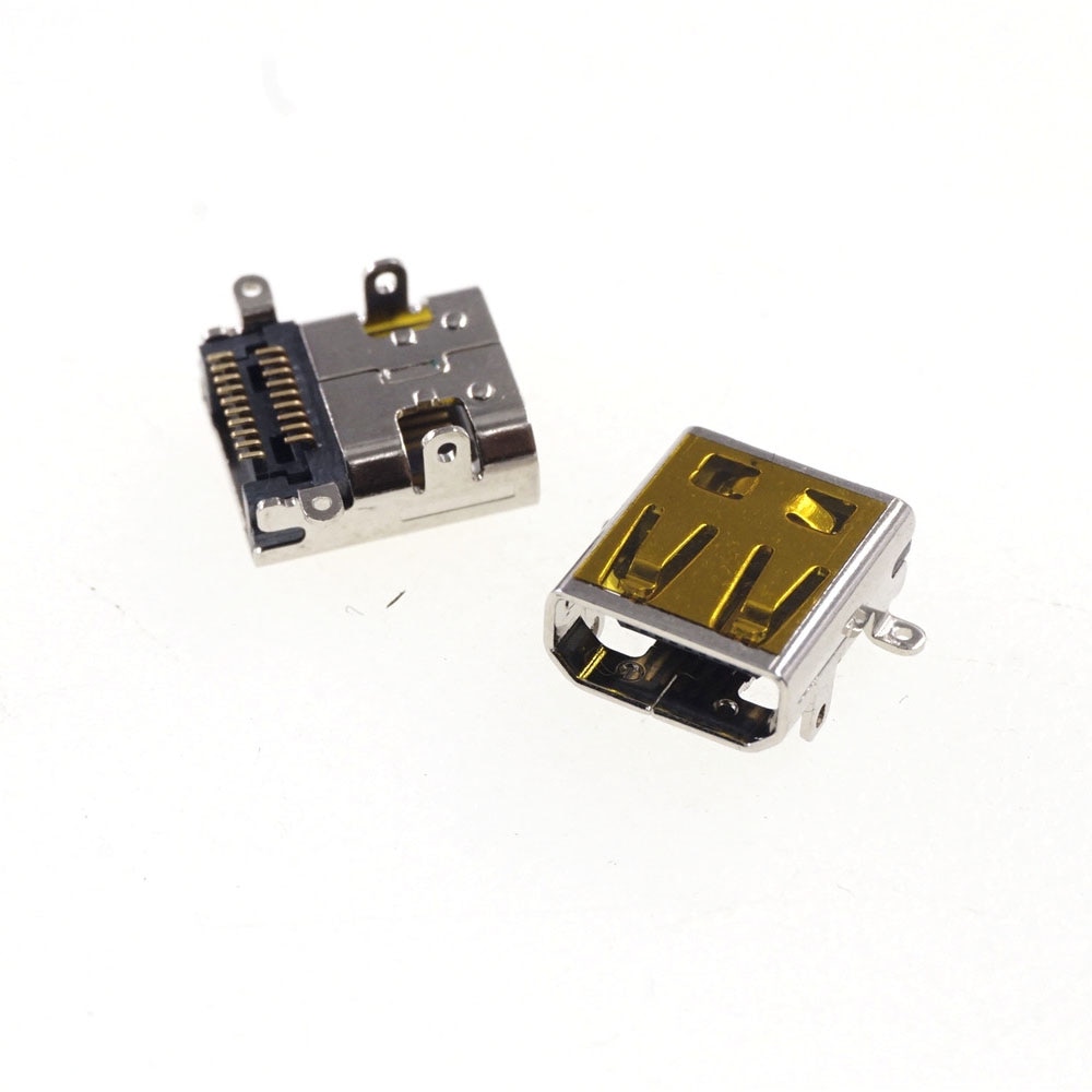 5 Pcs Micro HDMI-Compatible D-Type Receptacle Connector 19 Position SMT PCB Surface Mount Right Angle Horizontal Shielded
