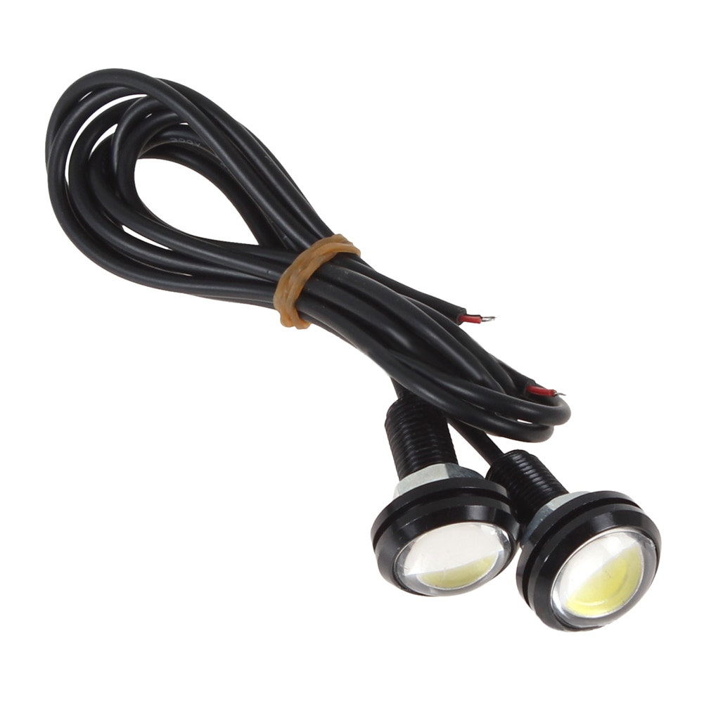 2x White DC12V 9W Eagle Eye LED Daytime Running DRL Backup Light Car Lamp ME3L