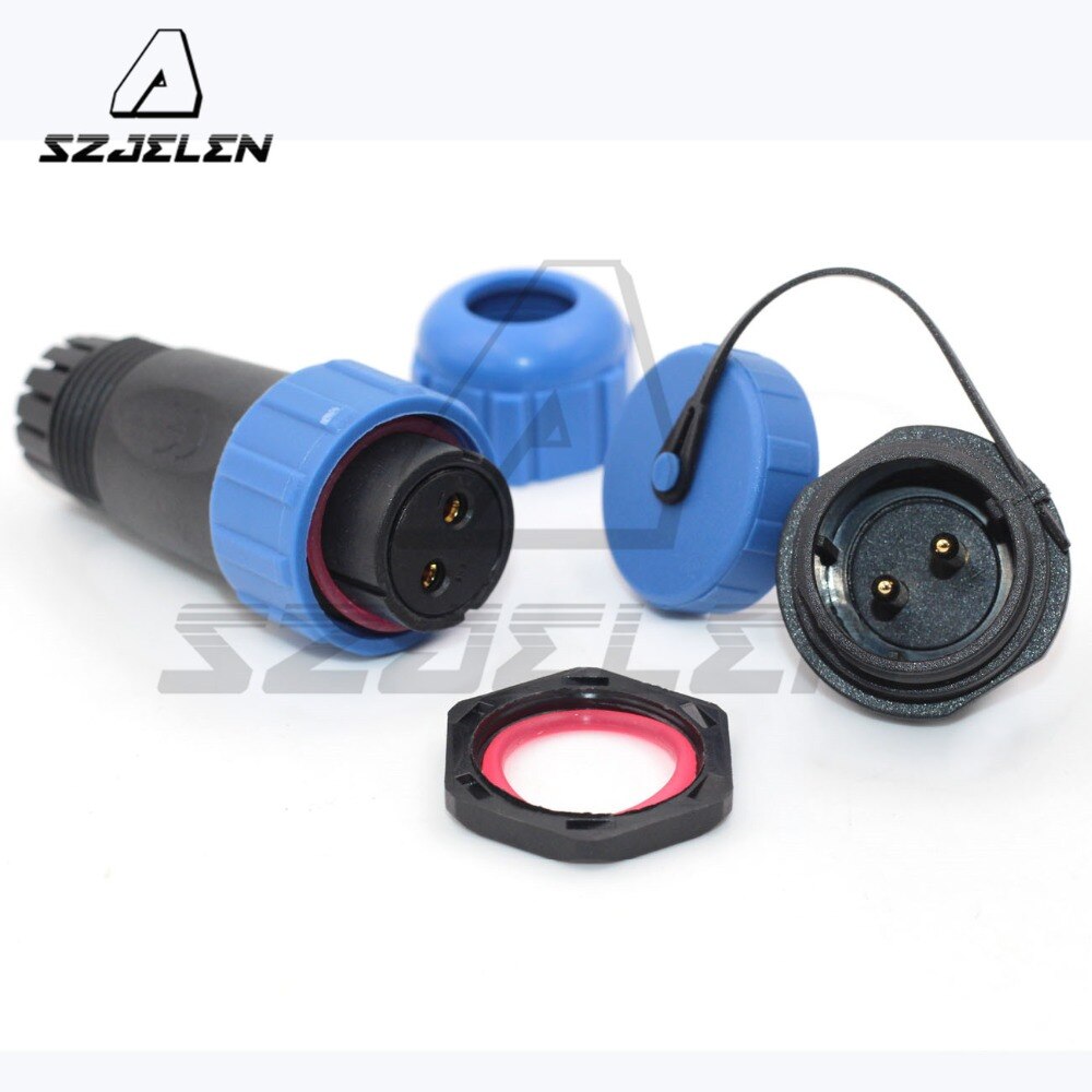 Sp2110/Sy2112, Ip68 2pin Air Plug And Socket Cable Waterproof Connector, Rated Current 30a ,Led Outdoor Lighting Connector