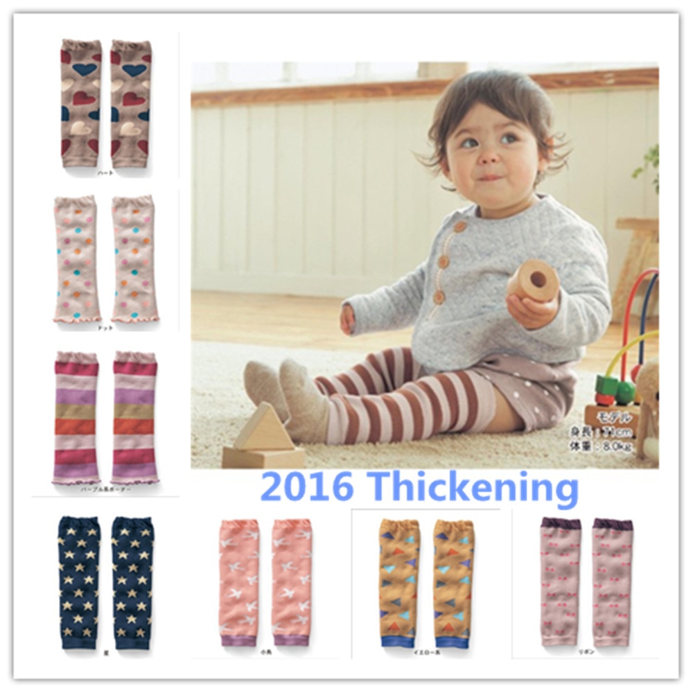 Fashion Thickening Cotton Knee children baby girl/boy Lovely toddler legging baby leg arm warmers anti- abrasion knee leggings