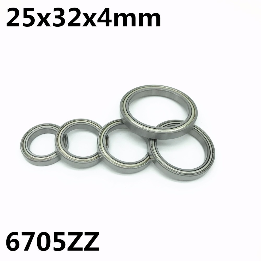 50pcs 6705ZZ The high quality of ultra-thin deep groove ball bearings 25x32x4 mm 61705ZZ 6705 6705Z