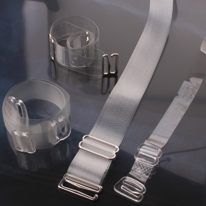 Non Slip Bras Buckle Clear Bra Straps Transparent Strap For Bra Underwear Accessories For Women