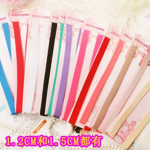 1.2cm Multi Color Sexy Straps For Bra Strap Sexy Hooks Underwear Accessories Elastic Slip Shoulder Straps Adjustable Women 1.5cm