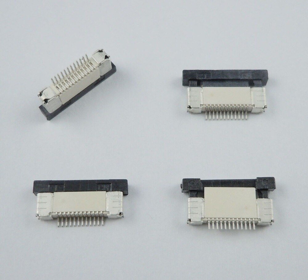 100Pcs 0.5mm-12P Drawer Mode Low Contact Type 12Pin 0.5mm Pitch FFC FPC Connector for LCD screen interface of MP3/DVD/Phone