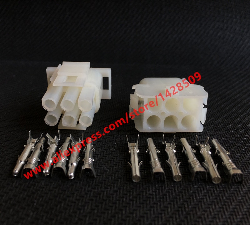 1 Set 6 Pin Electrical Connector 63080 Female And Male Plug For Elevator Auto