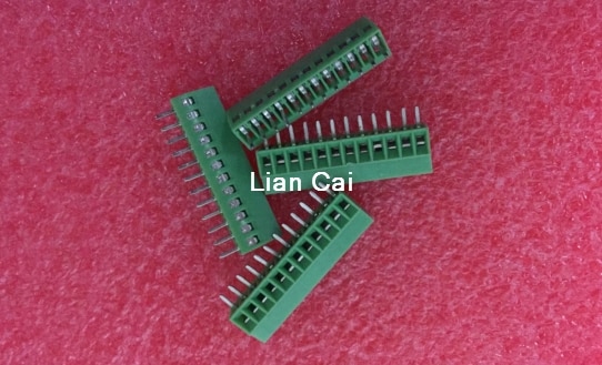 10pcs 12 Poles/12 Pin 2.54mm/0.1" PCB Universal Screw Terminal Block Connector