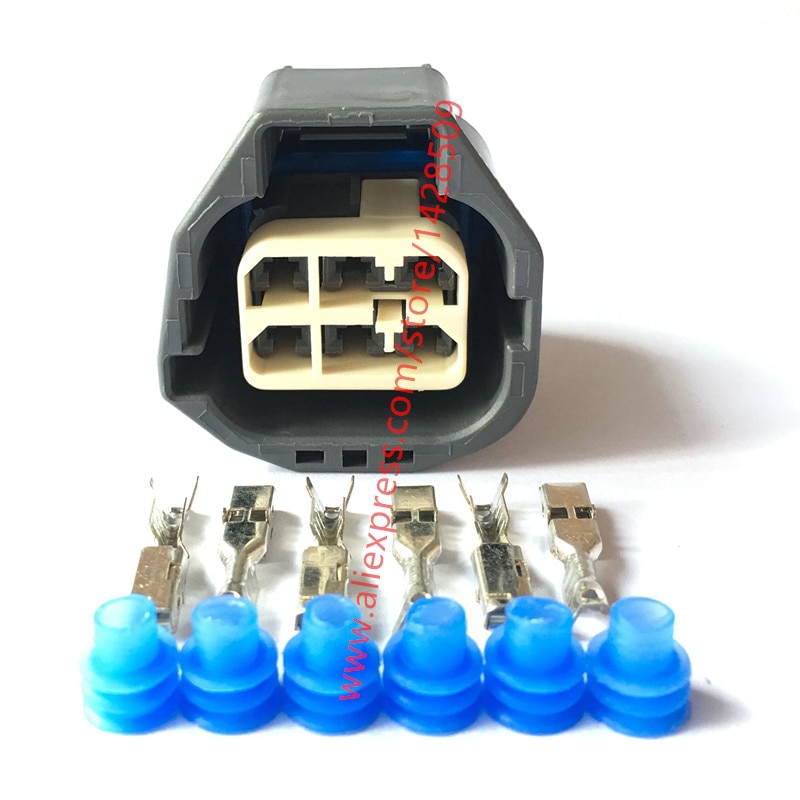 1 Set 7283-5577-10 Waterproof Automotive Throttle Pump Socket Electrical 6 Pin Wire Harness Connector