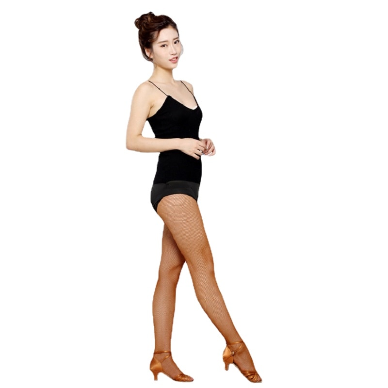 Cheap Latin Dance Practice Ladies Latin Dance Socksfine Mesh Fishnet Stockings Small Mesh Stockings Womens Tights