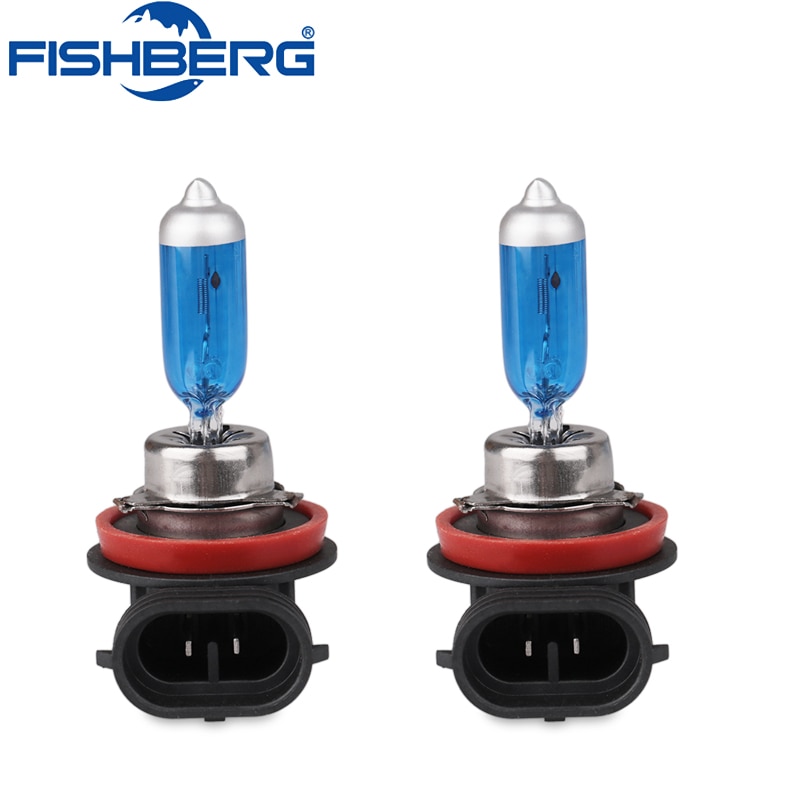 H11 55W 6000K Super Bright White Halogen Car Light Halogen Lamp Bulb Car Styling HeadLight Fog Lights