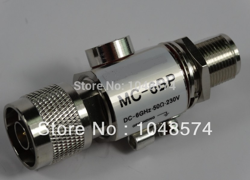 Free Shipping D-3GHz N Female to N Female CA-23R Fixed Coaxial Lightning Surge Arrester Protector