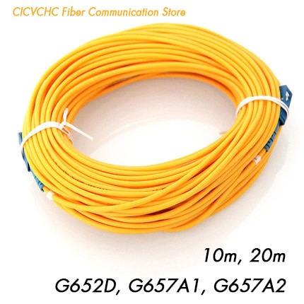 2pcs SC/UPC-SC/UPC Fiber Patchcord-SM(9/125) G652D, G657A1 or G657A2-10m or 20m-3.0mm Cable / Jumper