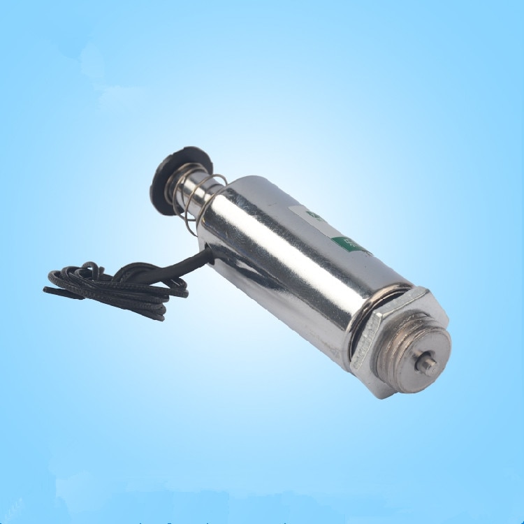 DC12/DC 24V 16mm Pull Type Tubular Solenoid Electromagnet w Spring Return