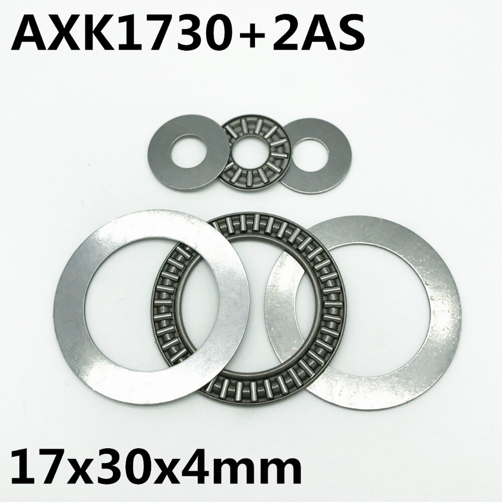 10pcs AXK1730 +2AS Thrust Needle Roller Bearing 17x30x2 mm Thrust Bearing Brand New High quality