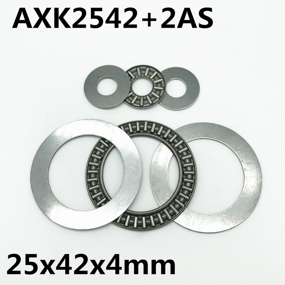 10pcs AXK2542 +2AS hrust Needle Roller Bearing 25x42x2 mm Thrust Bearing Brand New High quality