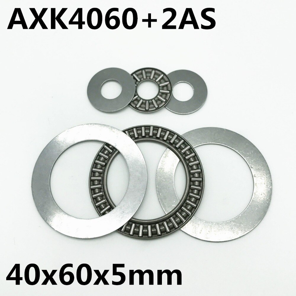 2pcs Thrust Needle Roller Bearing AXK4060 +2AS 40x60x2 mm Thrust Bearing Brand New High quality