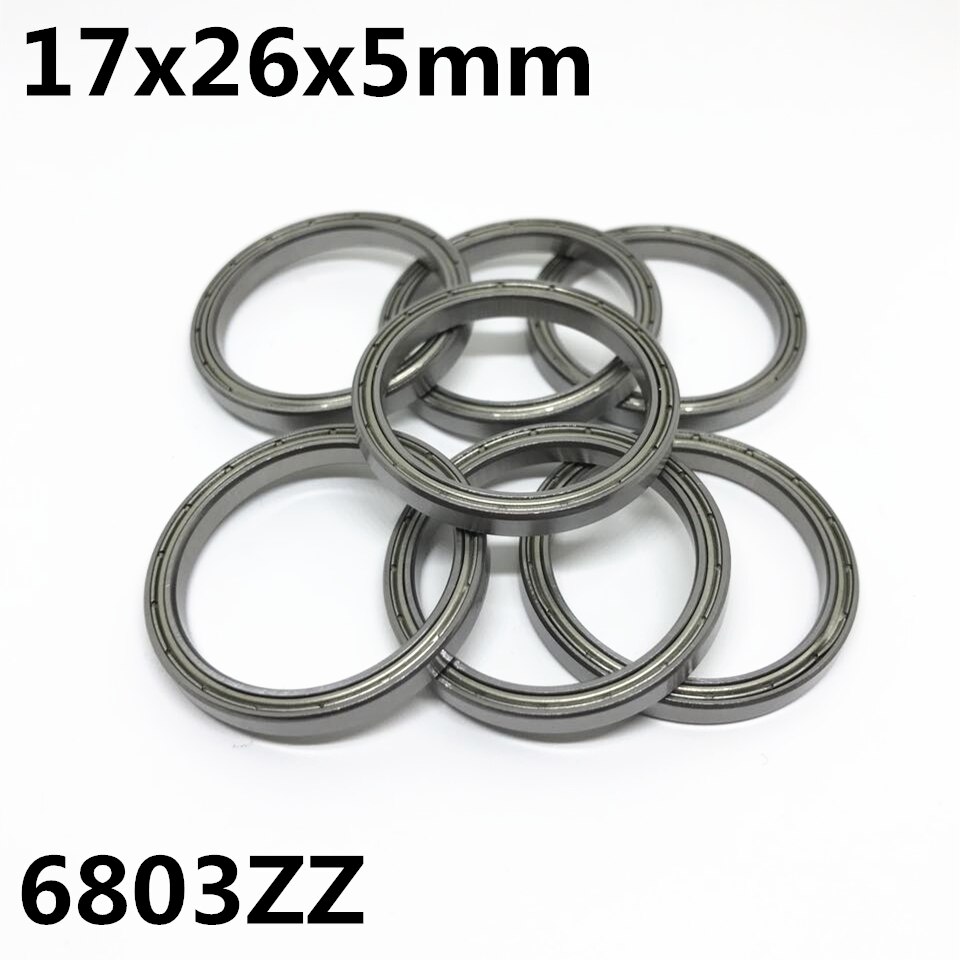 10pcs 6803ZZ 6803-2RS The high quality of ultra-thin deep groove ball bearings 17x26x5 mm 6803ZZ 6803RS