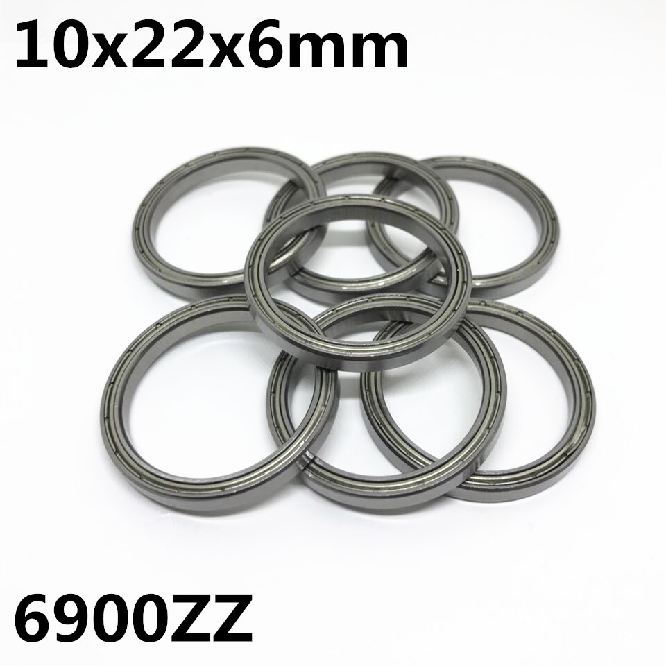 10PCS 6900ZZ 6900-2RS Thin wall ball bearings 10x22x6 mm Bearing steel High quality 6900 6900Z 6900RS