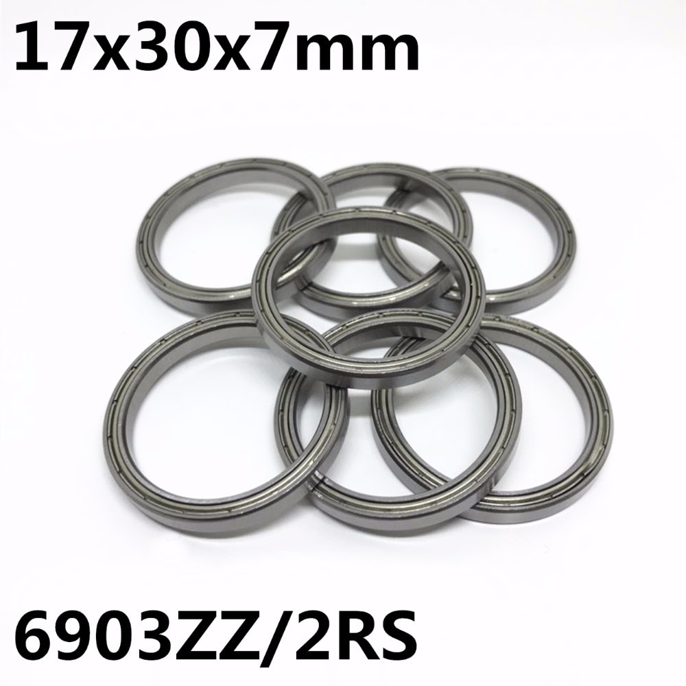 10PCS 6903ZZ 6903-2RS Thin wall ball bearings 17x30x7 mm Bearing steel High quality 6903 6903Z 6903RS