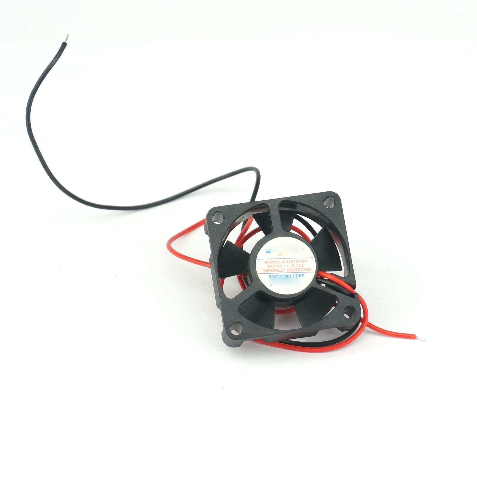 12V DC 35x35x10mm Axial Radiator Fan 4.86CFM Dual Ball Bearing Middle Speed