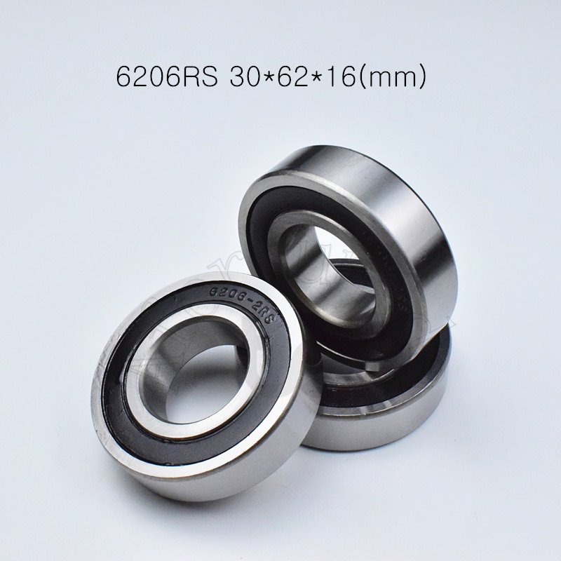 Bearing 1pcs 6206RS 30*62*16(mm) chrome steel rubber Sealed High speed Mechanical equipment parts