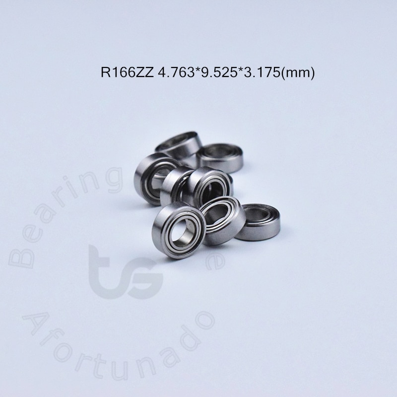 Bearing 10pcs R166ZZ 4.763*9.525*3.175(mm) free shipping chrome steel Metal Sealed High speed Mechanical equipment parts