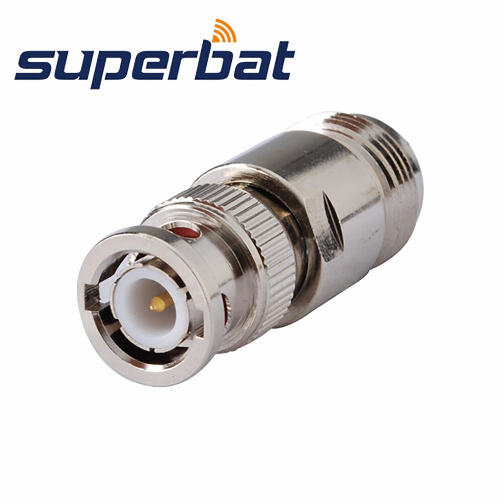 Superbat N-BNC Adapter N Female to BNC Male Straight RF Coaxial Connectors